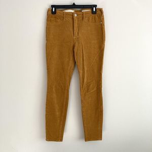 Pilcro and the Letterpress Anthropologie Corduroy High Rise Skinny Jeans Sz 27 P